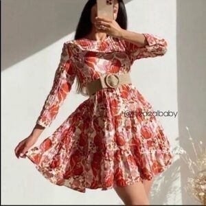 ZARA Floral print dress 5216/058